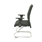 Sillón de oficina Piqueras y Crespo Albacete Confidente Patin Piel - Negro