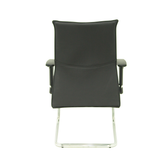Sillón de oficina Piqueras y Crespo Albacete Confidente Patin Piel - Negro