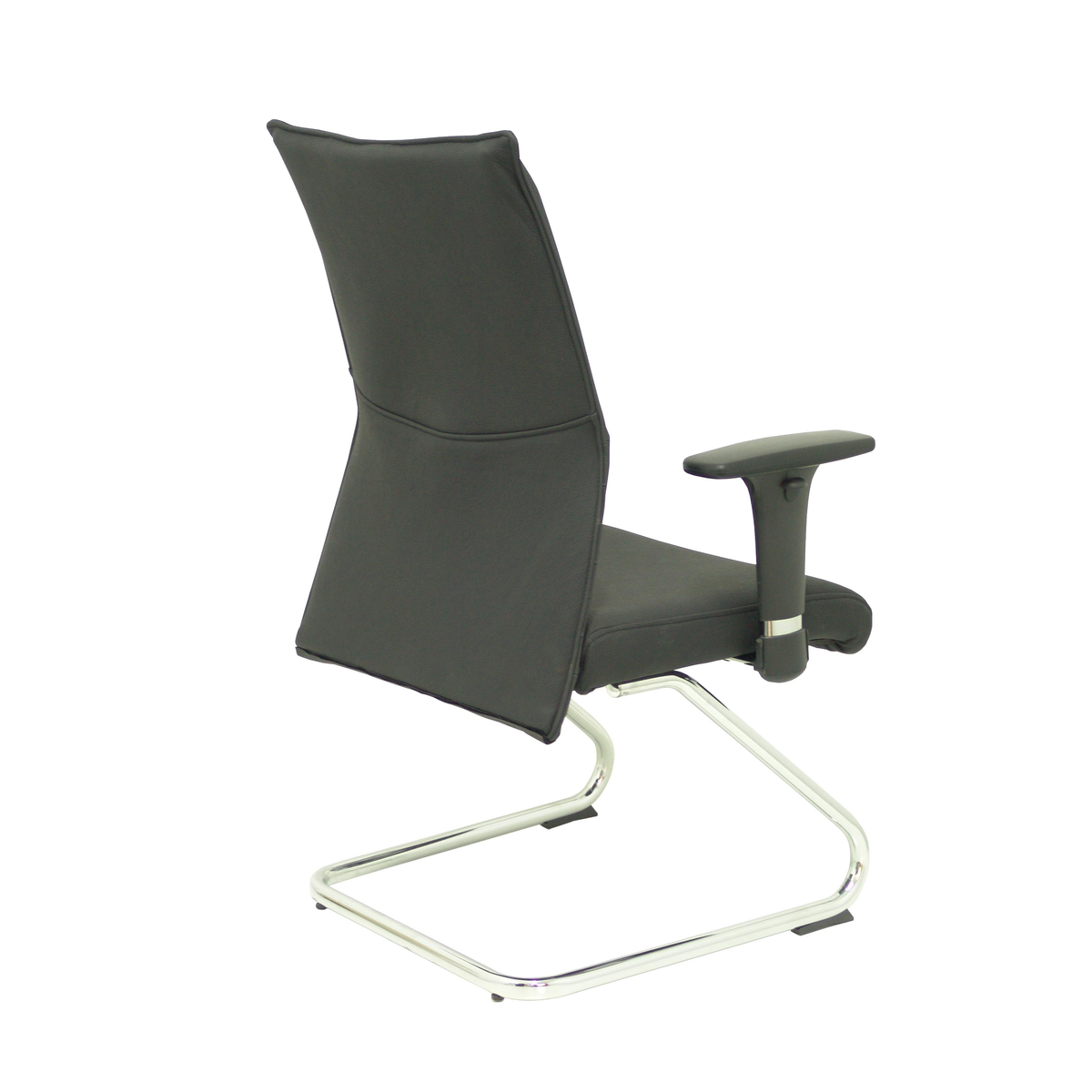 Sillón de oficina Piqueras y Crespo Albacete Confidente Patin Piel - Negro