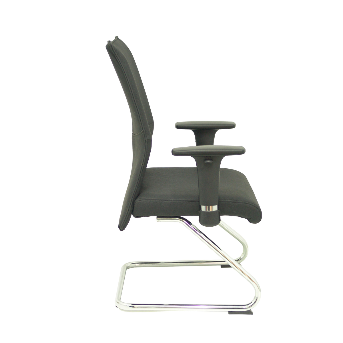 Sillón de oficina Piqueras y Crespo Albacete Confidente Patin Piel - Negro