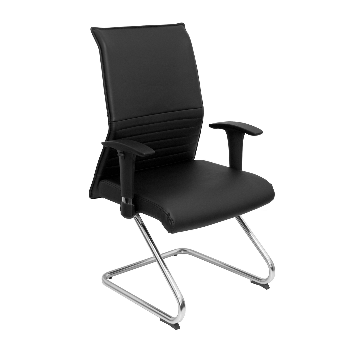 Sillón de oficina Piqueras y Crespo Albacete Confidente Patin Similpiel - Negro