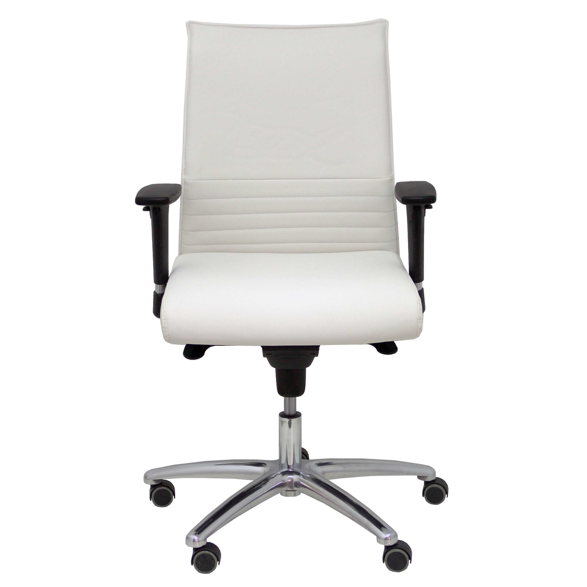 Sillón de oficina Piqueras y Crespo Albacete Confidente Similpiel - Ref. fabricante 207SSPBL - Blanco
