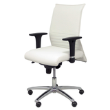 Sillón de oficina Piqueras y Crespo Albacete Confidente Similpiel - Ref. fabricante 207SSPBL - Blanco