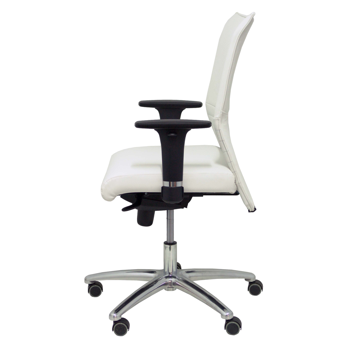 Sillón de oficina Piqueras y Crespo Albacete Confidente Similpiel - Ref. fabricante 207SSPBL - Blanco