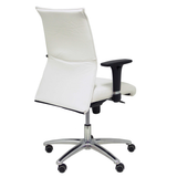 Sillón de oficina Piqueras y Crespo Albacete Confidente Similpiel - Ref. fabricante 207SSPBL - Blanco