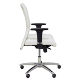 Sillón de oficina Piqueras y Crespo Albacete Confidente Similpiel - Ref. fabricante 207SSPBL - Blanco