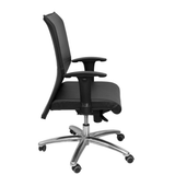 Sillón de oficina Piqueras y Crespo Albacete Confidente Similpiel - Ref. fabricante 207SSPBL - Negro