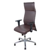 Sillón de oficina Piqueras y Crespo Albacete Similpiel - Marron Oscuro