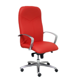Sillón de oficina Piqueras y Crespo Caudete Piel - Ref. fabricante 115DBPIELRJ - Rojo