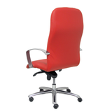 Sillón de oficina Piqueras y Crespo Caudete Piel - Ref. fabricante 115DBPIELRJ - Rojo