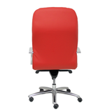 Sillón de oficina Piqueras y Crespo Caudete Piel - Ref. fabricante 115DBPIELRJ - Rojo