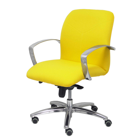 Sillón de oficina Piqueras y Crespo Caudete Confidente Bali - Ref. fabricante 116CBBALI10 - Amarillo