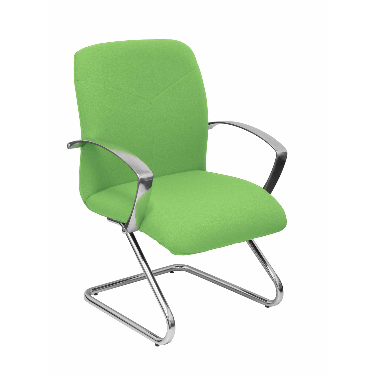 Sillón de oficina Piqueras y Crespo Caudete Confidente Patin Bali - Ref. fabricante 117CPBALI22 - Verde