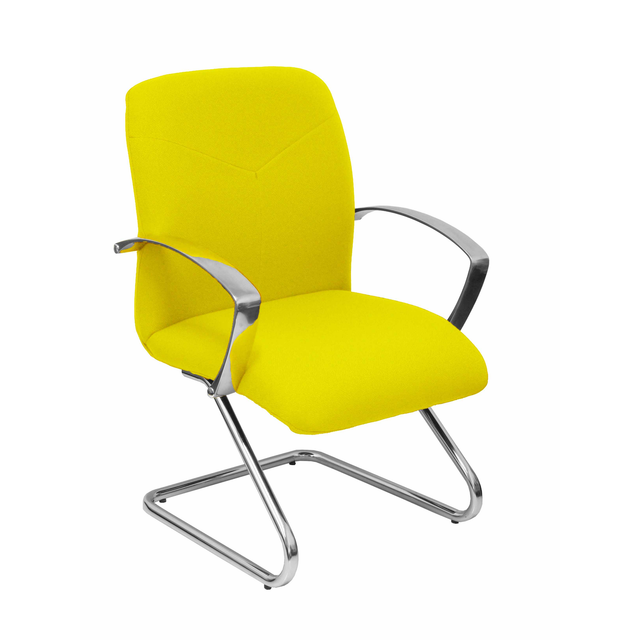 Sillón de oficina Piqueras y Crespo Caudete Confidente Patin Bali - Ref. fabricante 117CPBALI10 - Amarillo