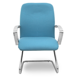 Sillón de oficina Piqueras y Crespo Caudete Confidente Patin Bali - Ref. fabricante 117CPBALI10 - Azul Cielo