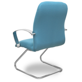 Sillón de oficina Piqueras y Crespo Caudete Confidente Patin Bali - Ref. fabricante 117CPBALI10 - Azul Cielo