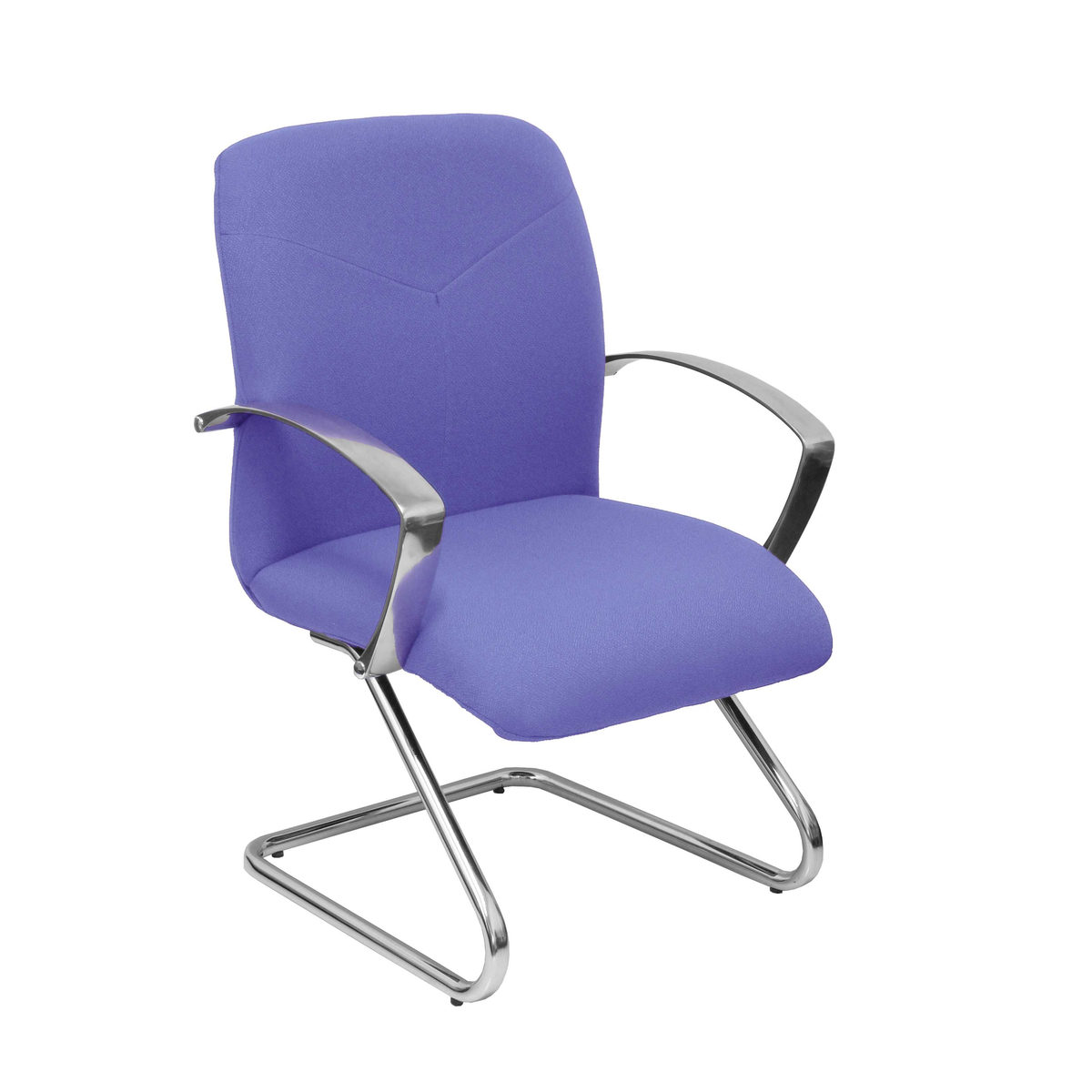 Sillón de oficina Piqueras y Crespo Caudete Confidente Patin Bali - Ref. fabricante 117CPBALI10 - Azul Claro