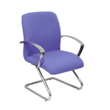 Sillón de oficina Piqueras y Crespo Caudete Confidente Patin Bali - Ref. fabricante 117CPBALI10 - Azul Claro