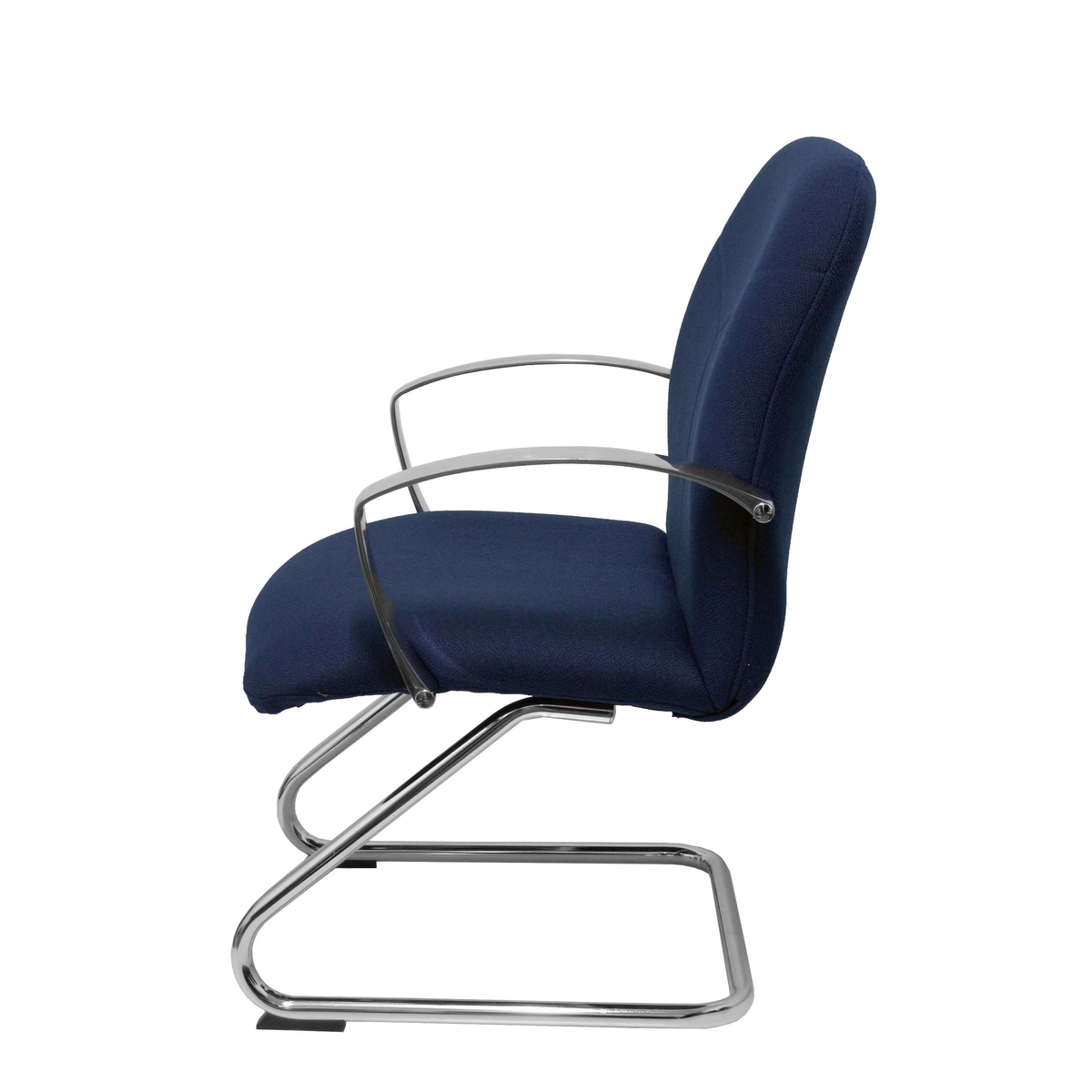 Sillón de oficina Piqueras y Crespo Caudete Confidente Patin Bali - Ref. fabricante 117CPBALI10 - Azul Marino