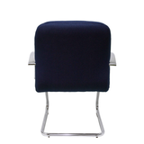Sillón de oficina Piqueras y Crespo Caudete Confidente Patin Bali - Ref. fabricante 117CPBALI10 - Azul Marino