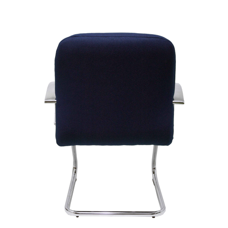 Sillón de oficina Piqueras y Crespo Caudete Confidente Patin Bali - Ref. fabricante 117CPBALI10 - Azul Marino