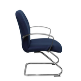 Sillón de oficina Piqueras y Crespo Caudete Confidente Patin Bali - Ref. fabricante 117CPBALI10 - Azul Marino