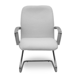 Sillón de oficina Piqueras y Crespo Caudete Confidente Patin Bali - Ref. fabricante 117CPBALI10 - Blanco