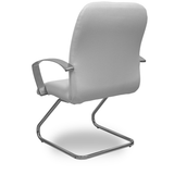 Sillón de oficina Piqueras y Crespo Caudete Confidente Patin Bali - Ref. fabricante 117CPBALI10 - Blanco