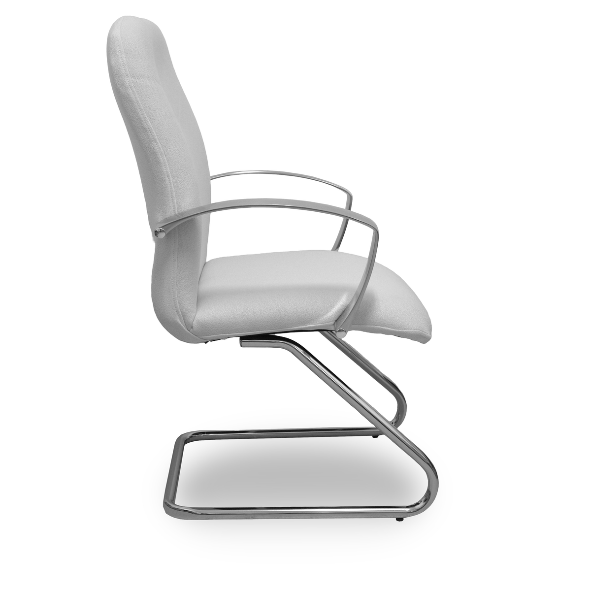 Sillón de oficina Piqueras y Crespo Caudete Confidente Patin Bali - Ref. fabricante 117CPBALI10 - Blanco