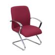 Sillón de oficina Piqueras y Crespo Caudete Confidente Patin Bali - Ref. fabricante 117CPBALI10 - Granate