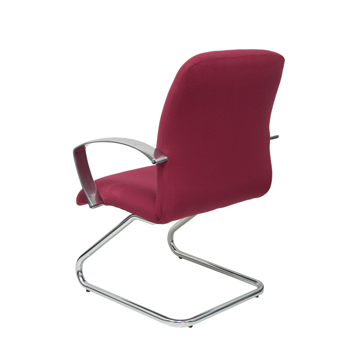 Sillón de oficina Piqueras y Crespo Caudete Confidente Patin Bali - Ref. fabricante 117CPBALI10 - Granate