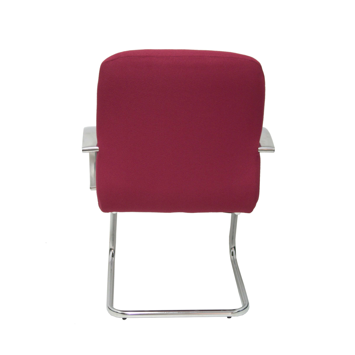 Sillón de oficina Piqueras y Crespo Caudete Confidente Patin Bali - Ref. fabricante 117CPBALI10 - Granate