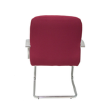 Sillón de oficina Piqueras y Crespo Caudete Confidente Patin Bali - Ref. fabricante 117CPBALI10 - Granate