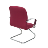Sillón de oficina Piqueras y Crespo Caudete Confidente Patin Bali - Ref. fabricante 117CPBALI10 - Granate