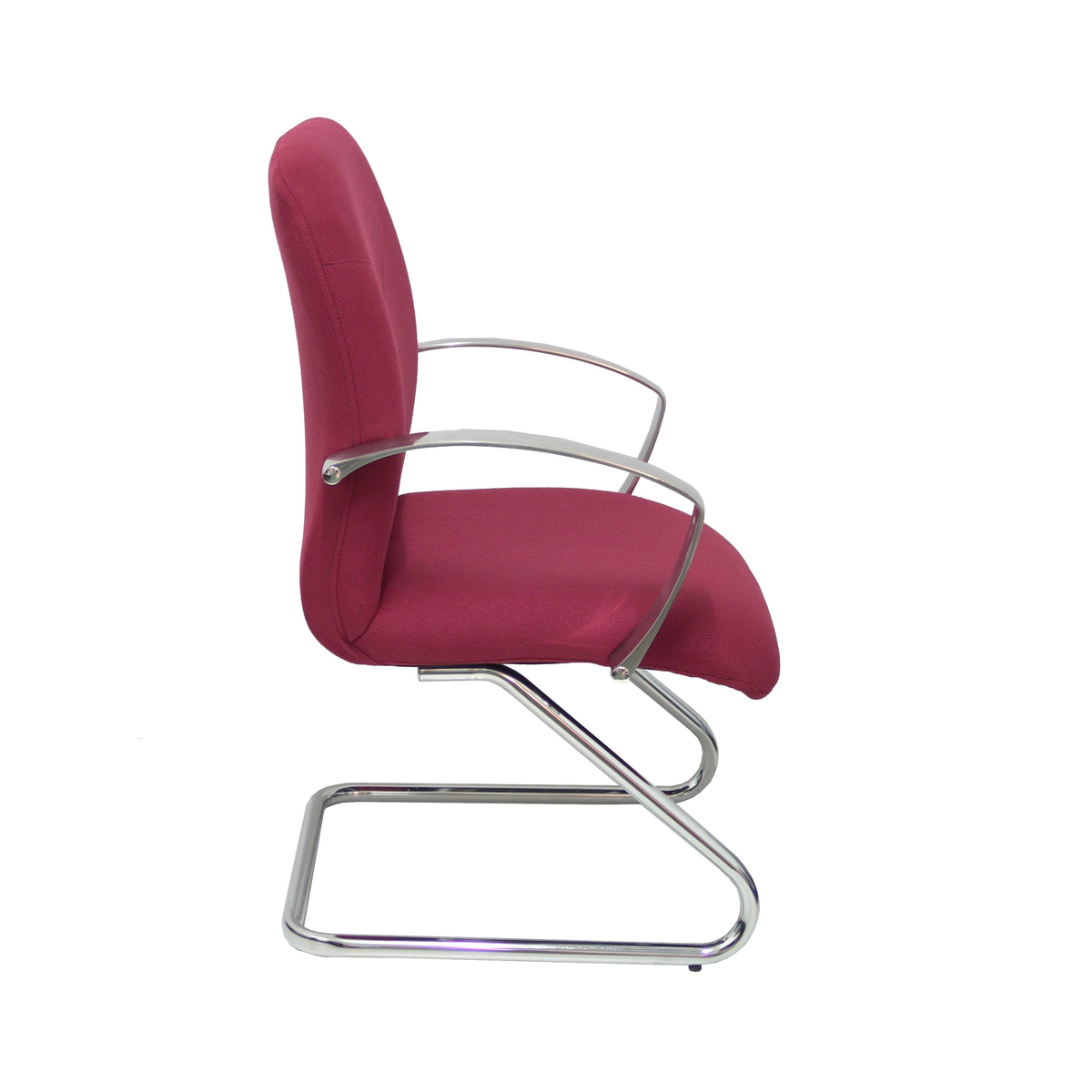 Sillón de oficina Piqueras y Crespo Caudete Confidente Patin Bali - Ref. fabricante 117CPBALI10 - Granate