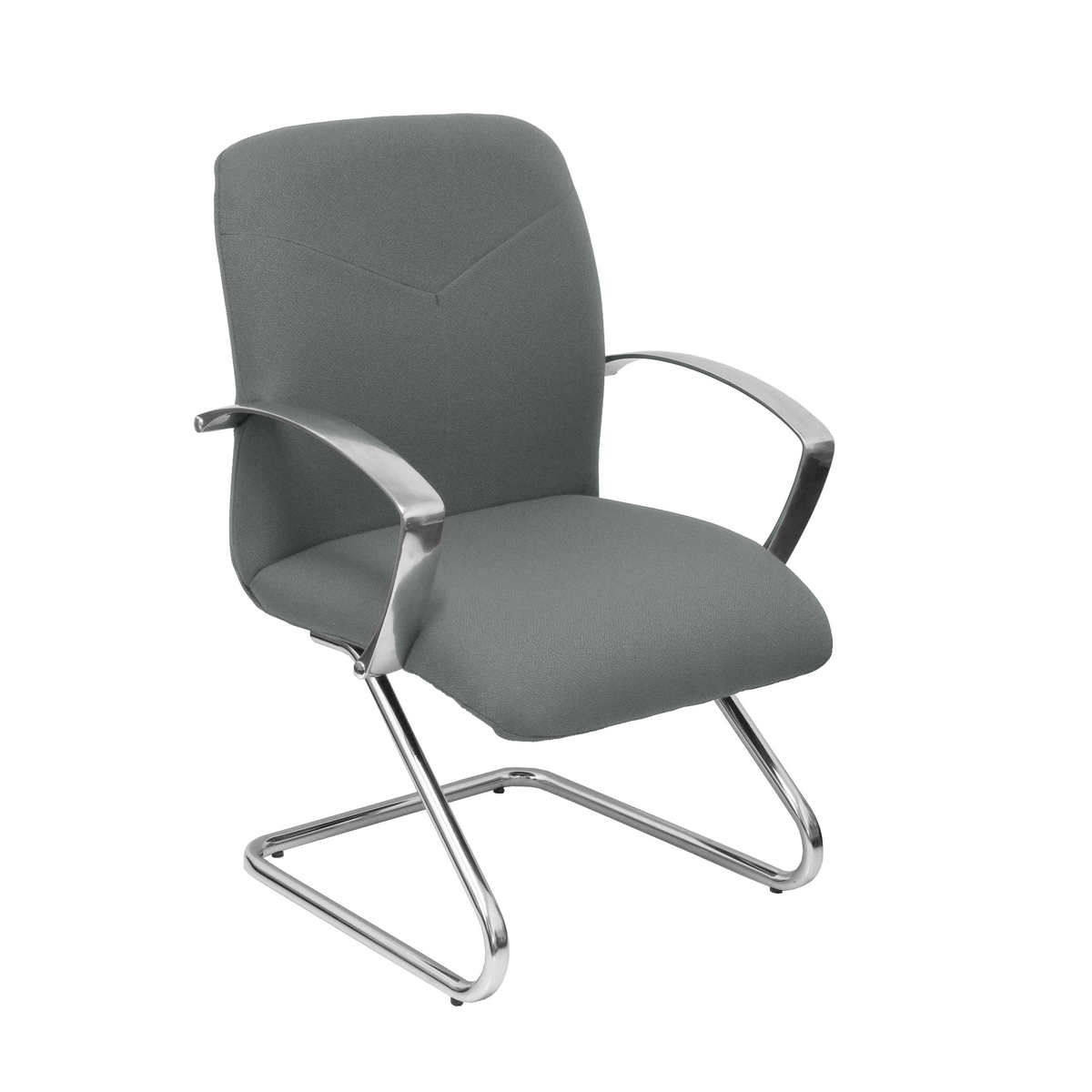 Sillón de oficina Piqueras y Crespo Caudete Confidente Patin Bali - Ref. fabricante 117CPBALI10 - Gris
