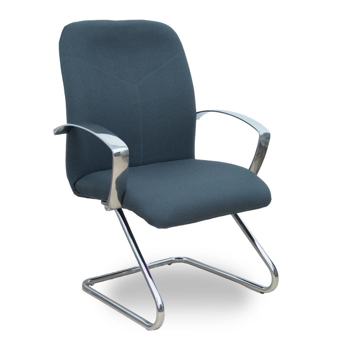 Sillón de oficina Piqueras y Crespo Caudete Confidente Patin Bali - Ref. fabricante 117CPBALI10 - Gris Oscuro