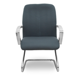 Sillón de oficina Piqueras y Crespo Caudete Confidente Patin Bali - Ref. fabricante 117CPBALI10 - Gris Oscuro