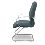 Sillón de oficina Piqueras y Crespo Caudete Confidente Patin Bali - Ref. fabricante 117CPBALI10 - Gris Oscuro