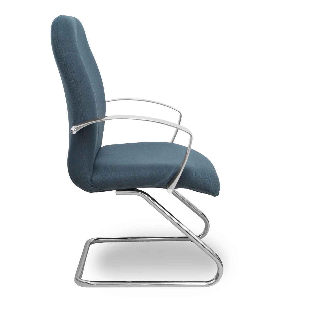 Sillón de oficina Piqueras y Crespo Caudete Confidente Patin Bali - Ref. fabricante 117CPBALI10 - Gris Oscuro