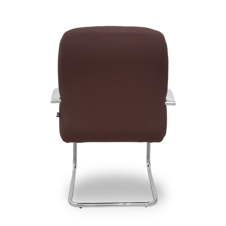 Sillón de oficina Piqueras y Crespo Caudete Confidente Patin Bali - Ref. fabricante 117CPBALI10 - Marron Oscuro