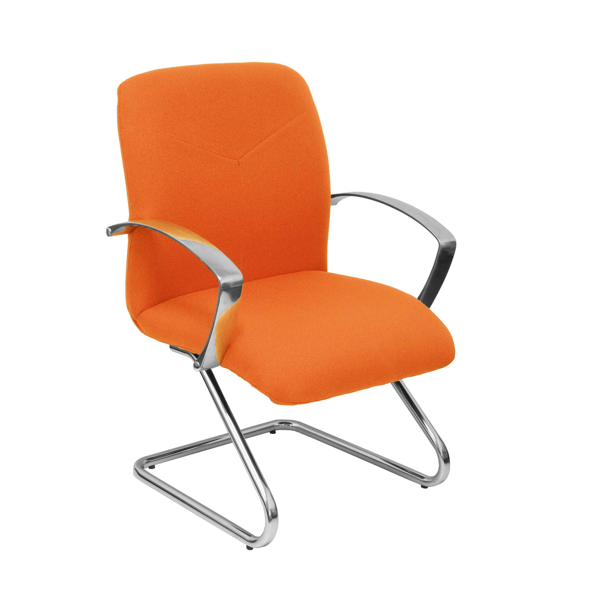 Sillón de oficina Piqueras y Crespo Caudete Confidente Patin Bali - Ref. fabricante 117CPBALI10 - Naranja