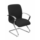 Sillón de oficina Piqueras y Crespo Caudete Confidente Patin Bali - Ref. fabricante 117CPBALI10 - Negro