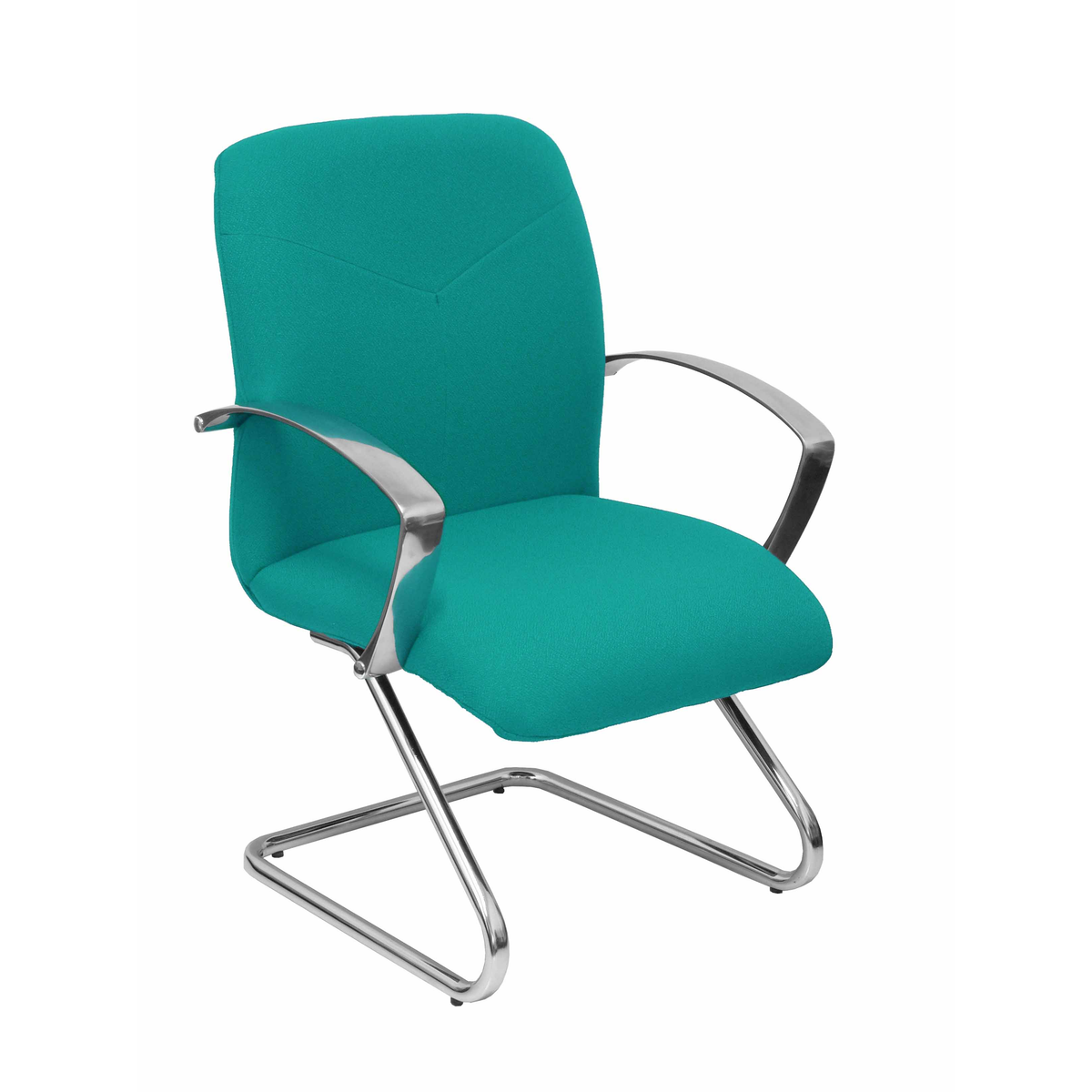 Sillón de oficina Piqueras y Crespo Caudete Confidente Patin Bali - Ref. fabricante 117CPBALI10 - Turquesa