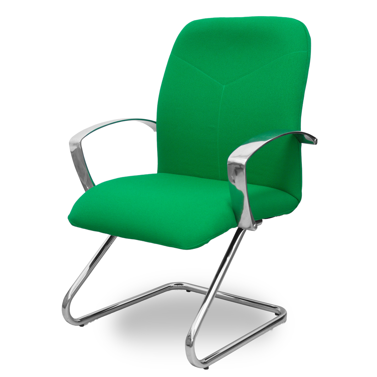 Sillón de oficina Piqueras y Crespo Caudete Confidente Patin Bali - Ref. fabricante 117CPBALI10 - Verde