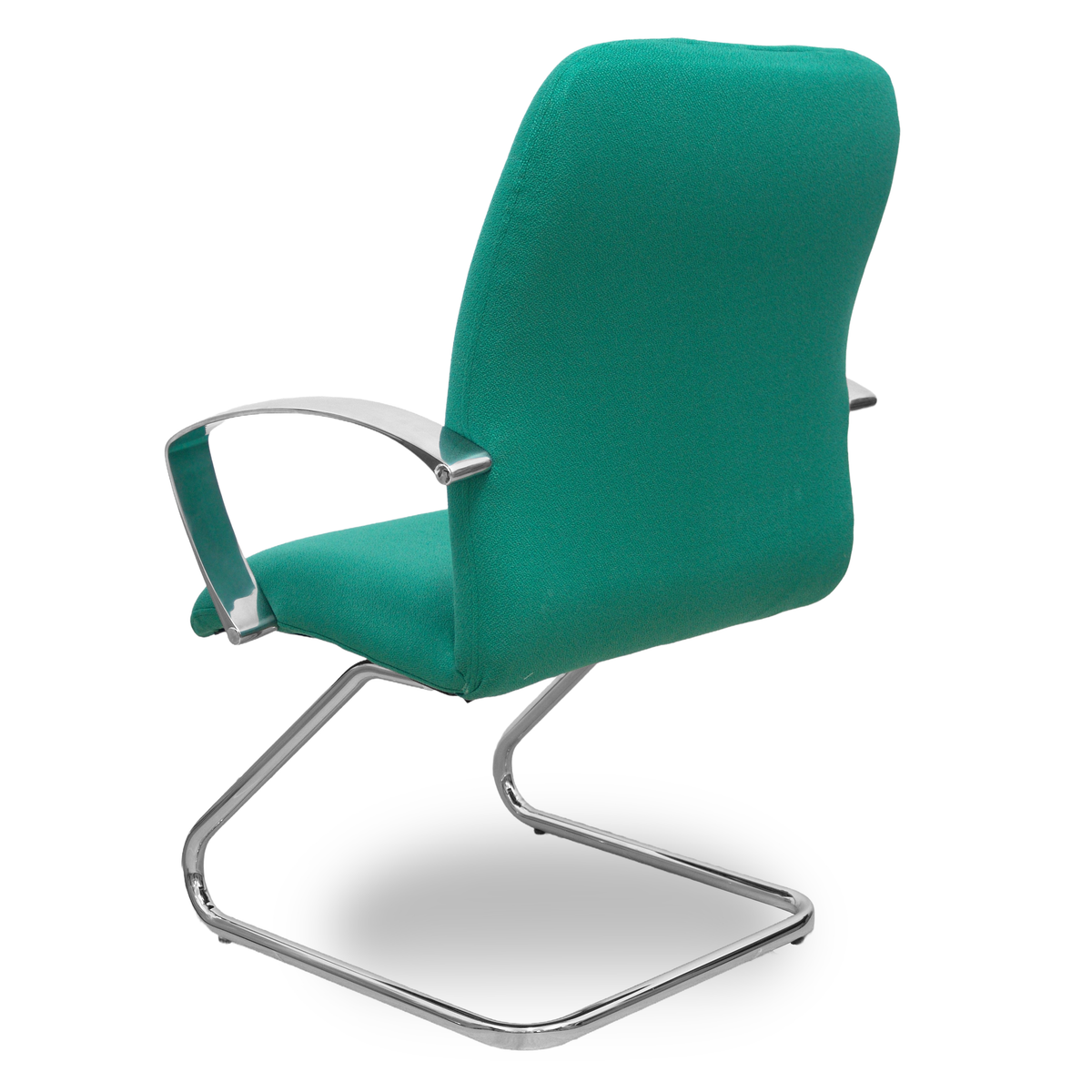 Sillón de oficina Piqueras y Crespo Caudete Confidente Patin Bali - Ref. fabricante 117CPBALI10 - Verde Esmeralda