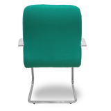 Sillón de oficina Piqueras y Crespo Caudete Confidente Patin Bali - Ref. fabricante 117CPBALI10 - Verde Esmeralda