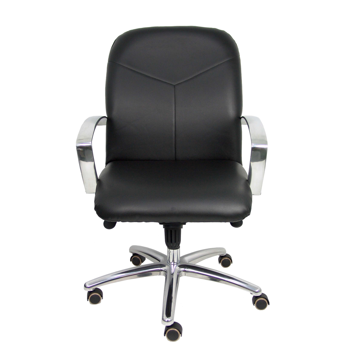 Sillón de oficina Piqueras y Crespo Caudete Confidente Similpiel - Negro