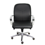 Sillón de oficina Piqueras y Crespo Caudete Confidente Similpiel - Negro