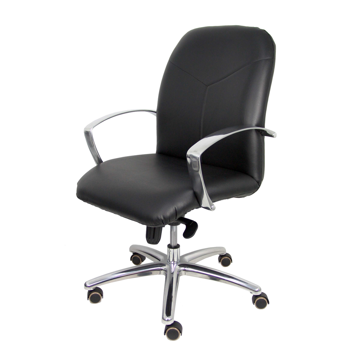 Sillón de oficina Piqueras y Crespo Caudete Confidente Similpiel - Negro